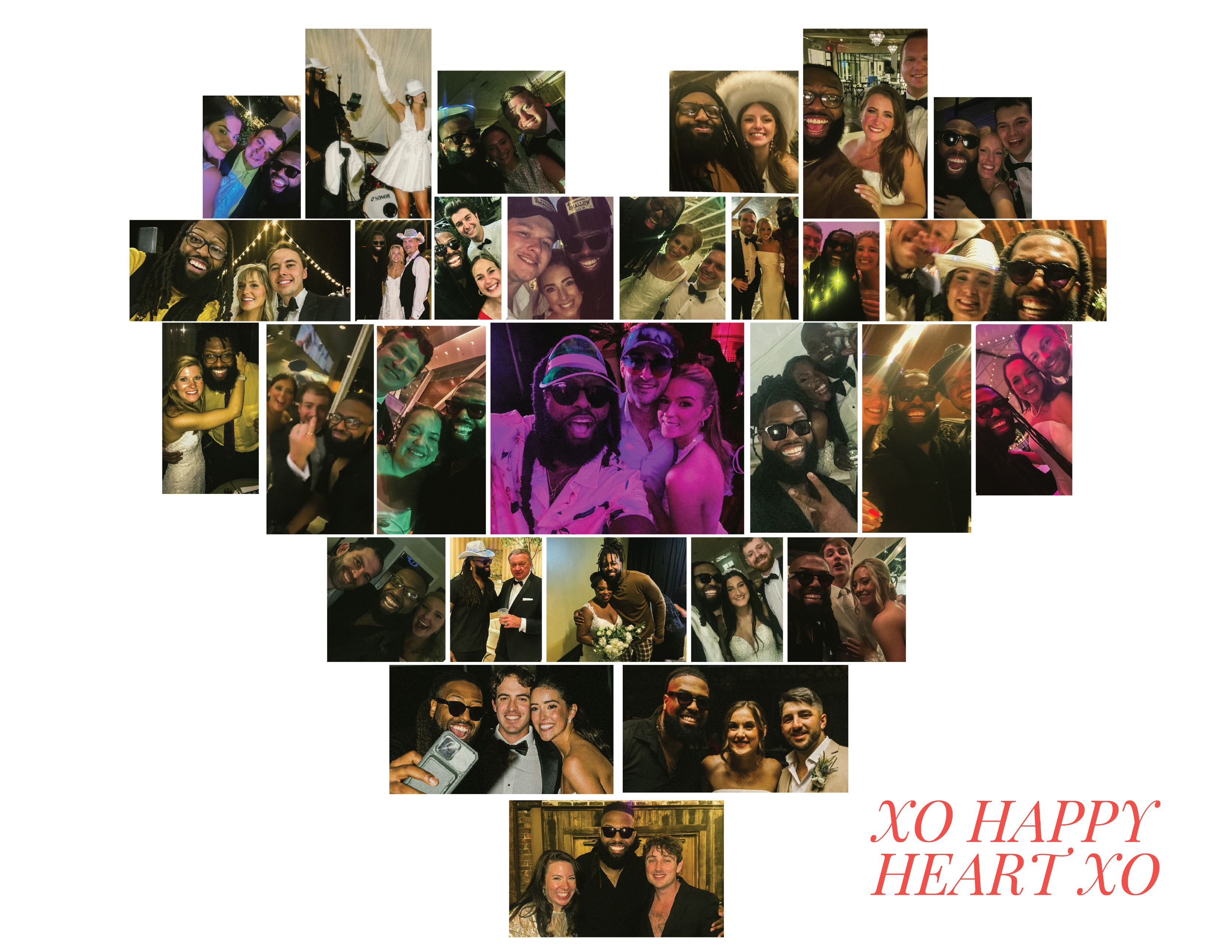 Happy Heart - A collage of photos with our amazing clients